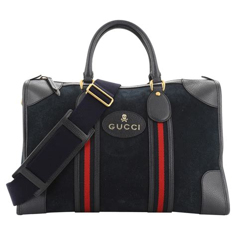 large gucci duffle bag|Gucci suede duffle bag.